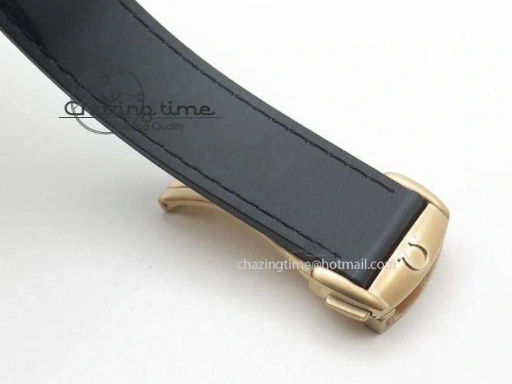 0301 Planet Ocean Professional Rose Gold Liquid Metal V6F 42mm On Black Rubber Strap A Vibrant 8266